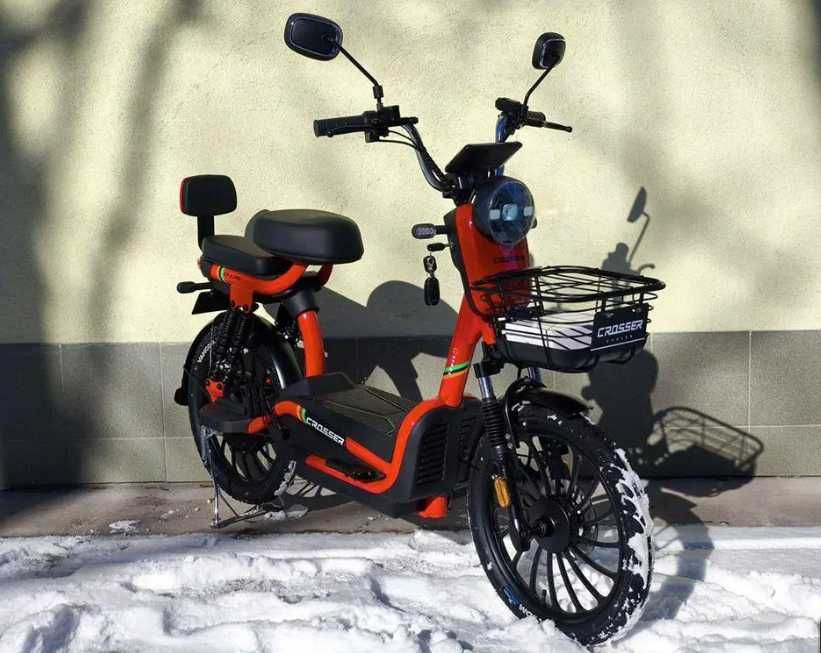 Электроскутер Crosser-мощный и надёжный партнёр для поездок 1000W 24Ah
