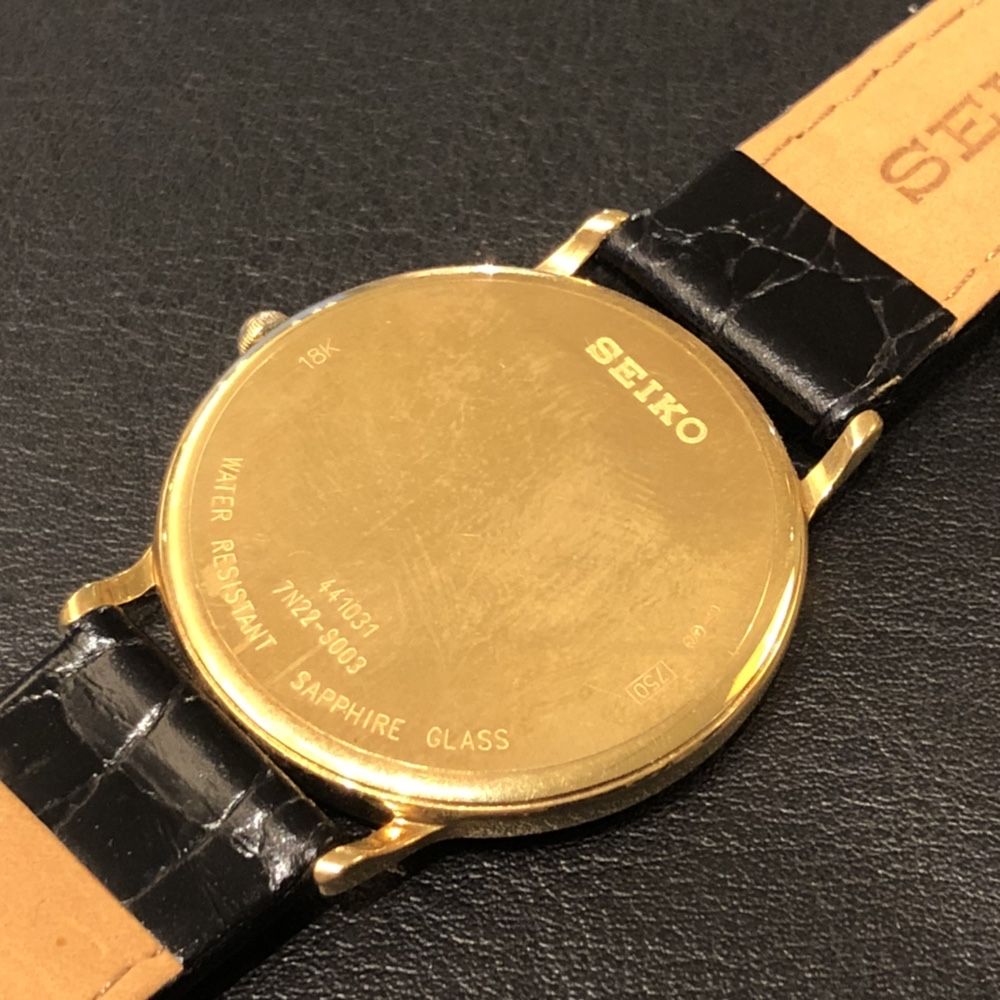 Relogio Seiko Gold Collectio 18k - CX e Docs