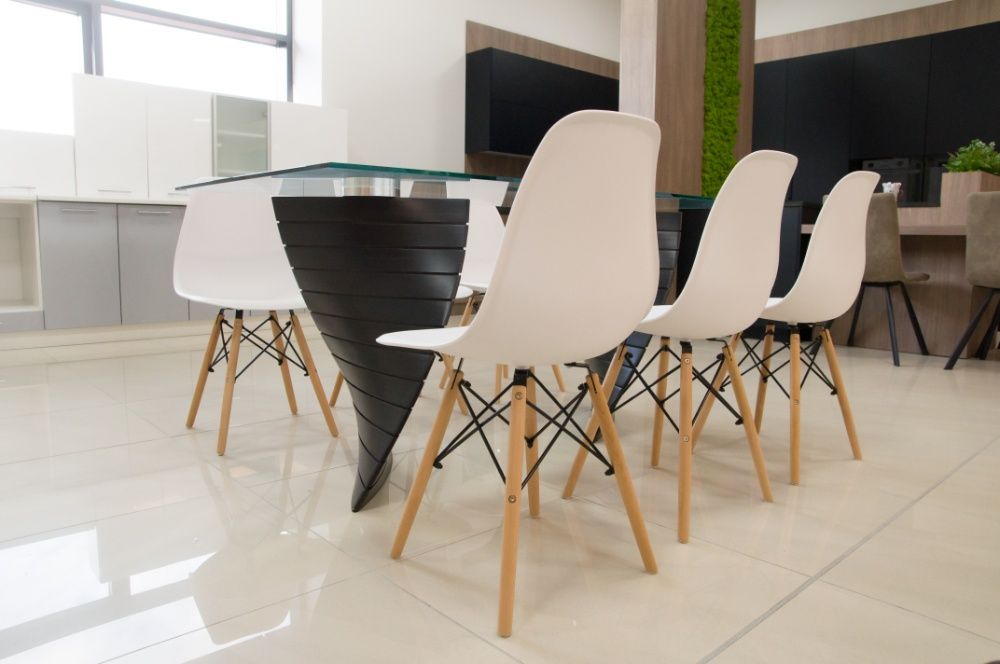 Stół OSLO 70 + 4 Krzesła YORK DSW Skandynawskie