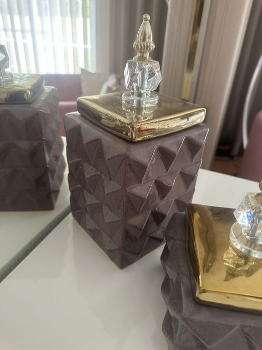 Peças de decoração cor rosa velho