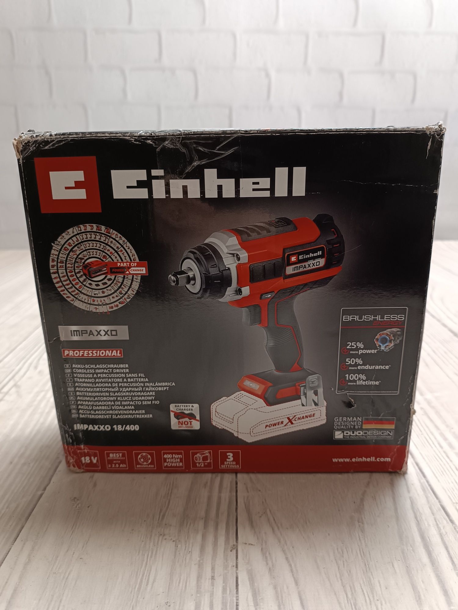 Einhell Professional IMPAXXO 18/400 акумуляторний ударний гайковерт