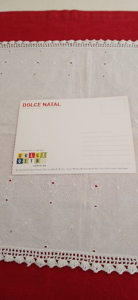 Postal com poema de Natal, novo
