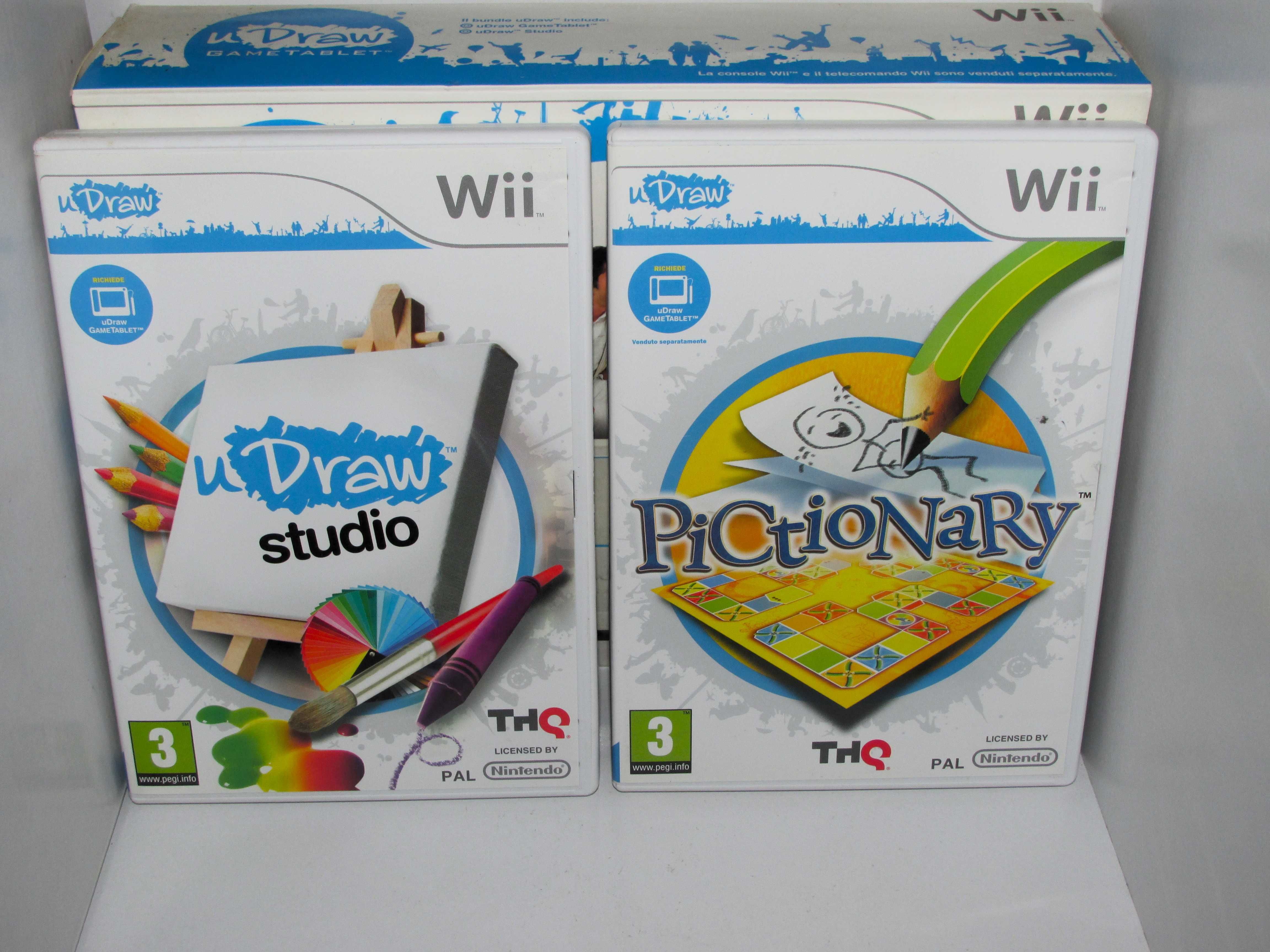 Wii UDraw Gametablet + UDraw Studio + Pictionary