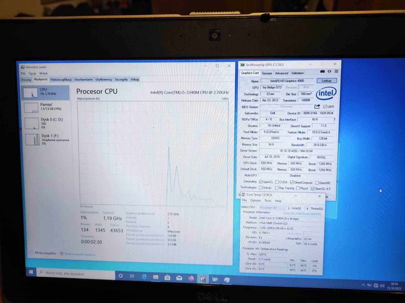 Dell latitude E6430   i5 - 2,7 GHZ.