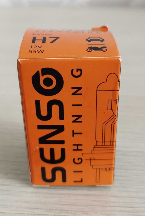 ŻARÓWKA H7 żarówki H7 SENSO 12V 55W HOMOLOGACJA E4 zestaw 3 sztuki