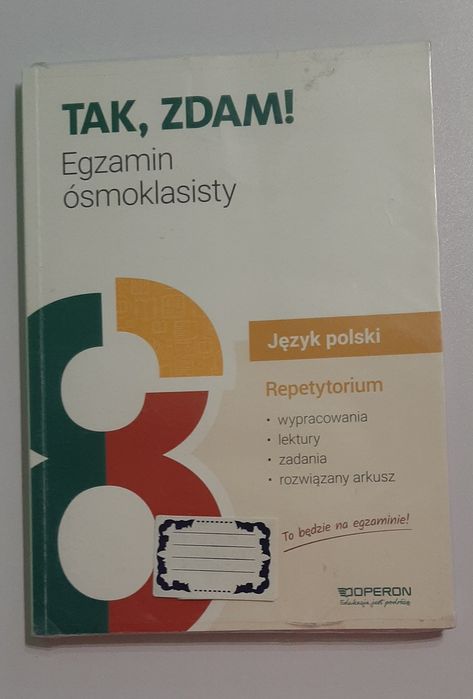 Język polski Tak, zdam repetytorium egzamin ósmoklasisty