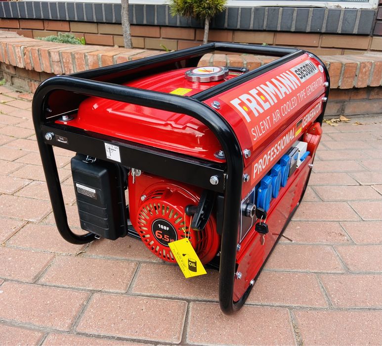 Nowy agregat prądotwórczy trójfazowy Freimann 6,5kW s8500  230v 380v