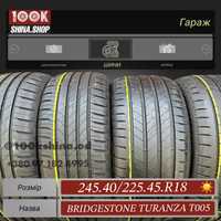 Шины БУ 245 40 225 45 R 18 Bridgestone Turanza T005 Разноширокий комп