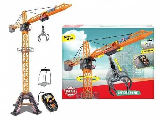Dickie Toys, CONSTR Dźwig Mega Crane, 120 cm zdalnie sterowany