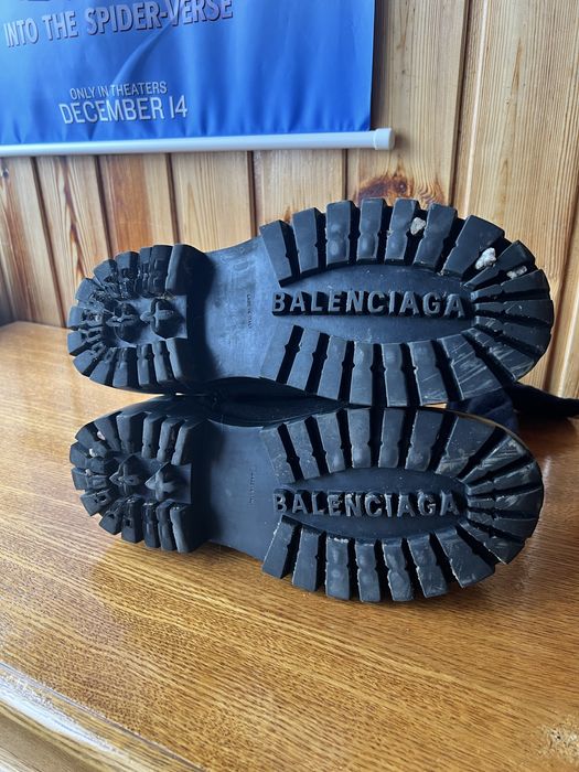 Balenciaga Strike boots black distress ботинки | баленсіага страйк
