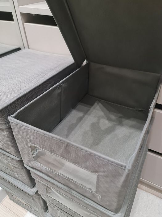 Organizery tekstylne szare 8 sztuk