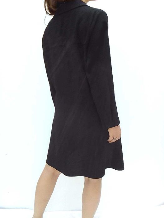 Zara jak NOWA czarna swobodna koszulowa sukienka L XL 40 42