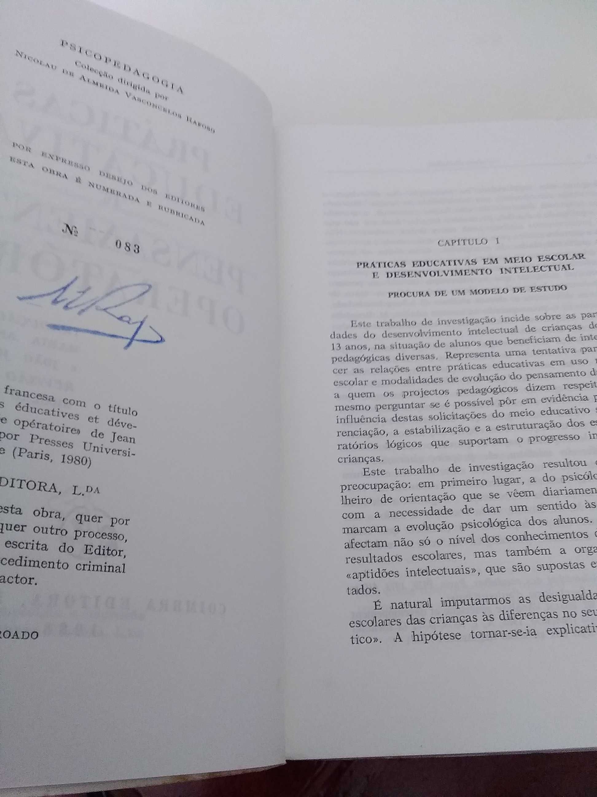 Práticas educativas e pensamento operatório de Jean Drevillon