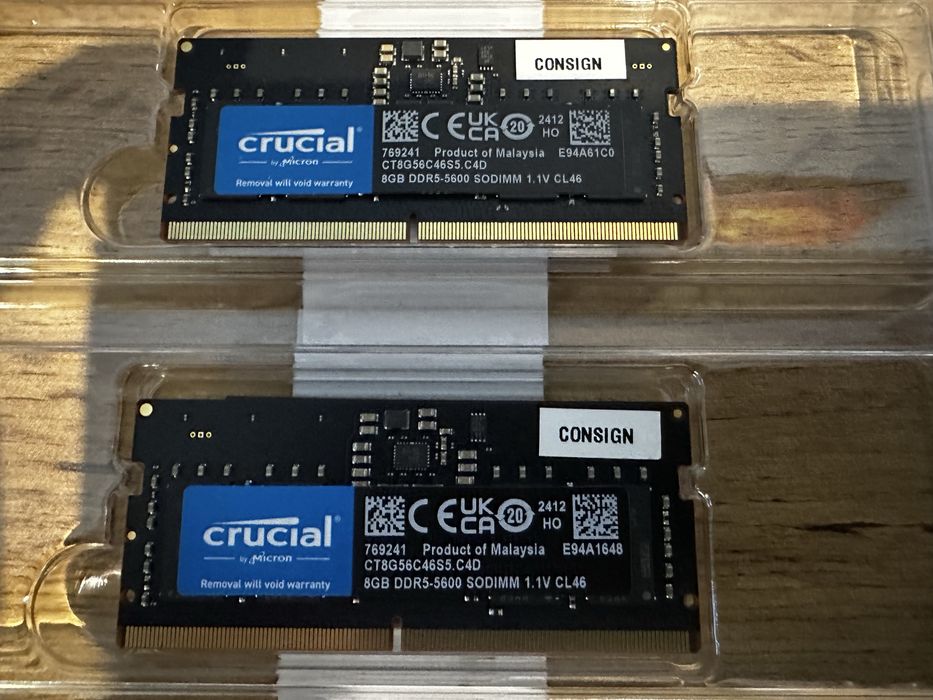 ОЗУ для ноутбука 16Gb (2*8Gb) (2*8GB DDR5-5600 SODIMM 1.1V CL46)
