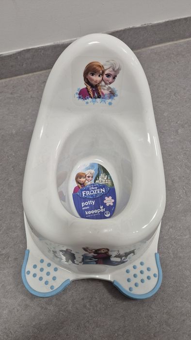 Nowy komplet nocnik, podest, nakladka z motywem krolowa lodu