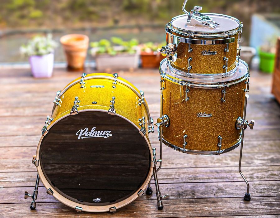 Polmuz Model 2 Maple 18" 12" 14" Shellset Champagne Gold  - 20%!!