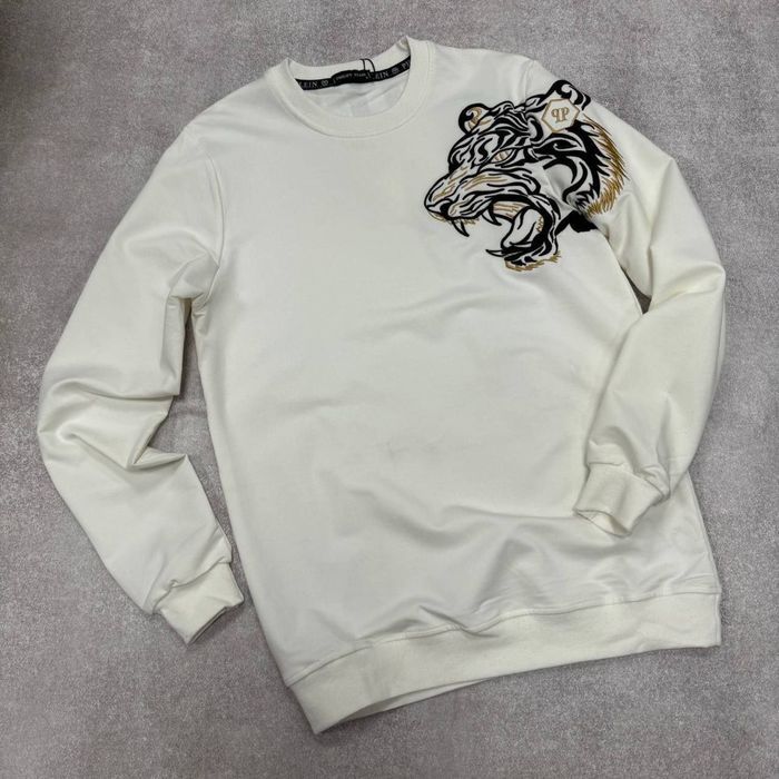 ЦЕНА ЛЮБОГО 990! Мужской свитшот белый Брендовая кофта осень хлопок