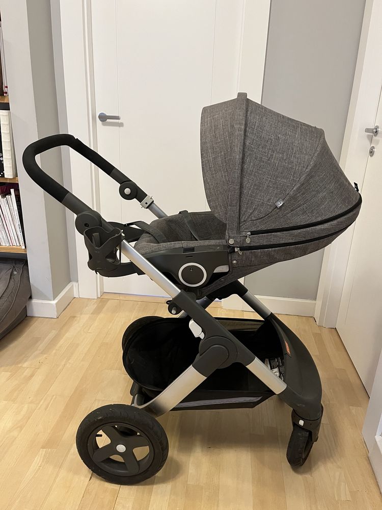 Wózek 2w1 Stokke Trailz black melange