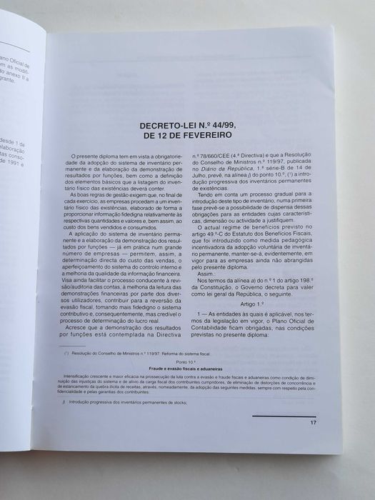 Plano Oficial de Contabilidade