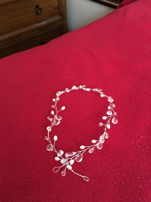 Tiara Ozdoba do włosów Kryształki Cyrkonie ŚLub Wesele Elegancka Piękn