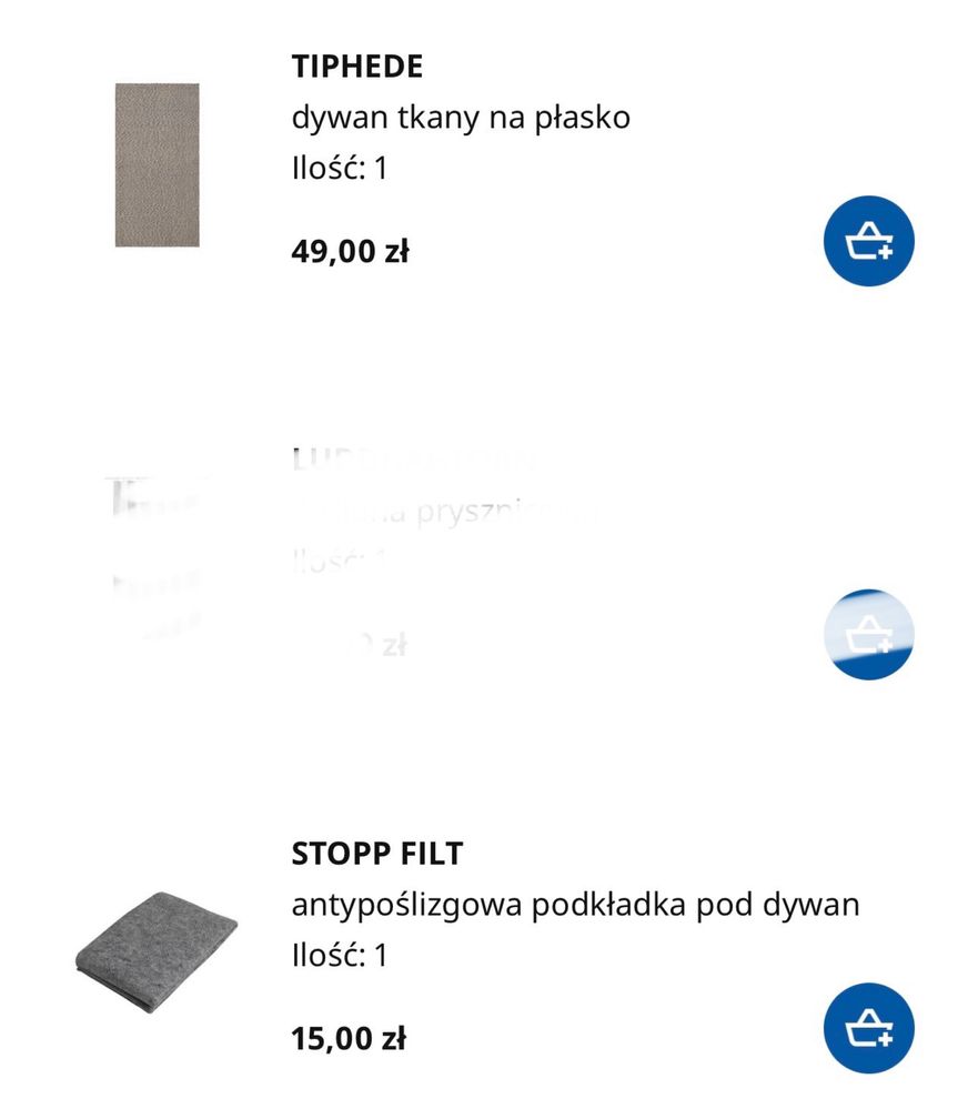 Dywan tkany na płasko 80x150 plus mata antypoślizgiwa