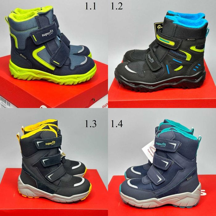 Зимові черевики чоботи Superfit Gore-tex 19,21,22,23,24,25,26,27,32р