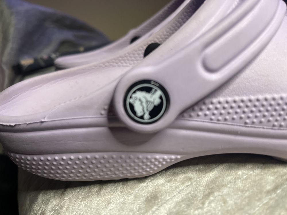 Женские сабо Crocs крокси лавандові W9 25см