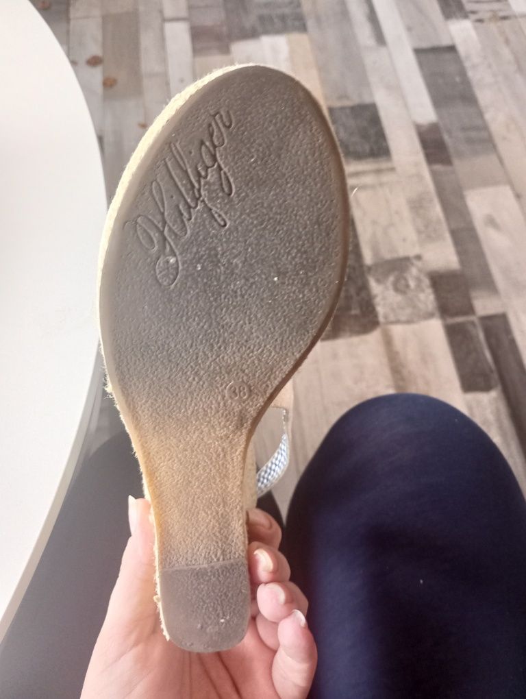 Buty sandały na koturnie 38 Tommy Hilfiger