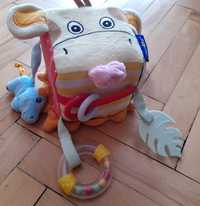 Zabawka niemowlęca Lupilu, zawieszka, kostka, grzechotka, safari