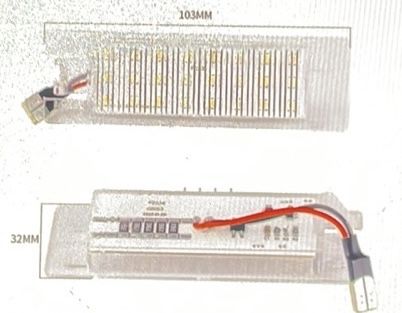 подсветка номера Fiat Doblo 09-22 Opel Combo 12-18 вантажівок