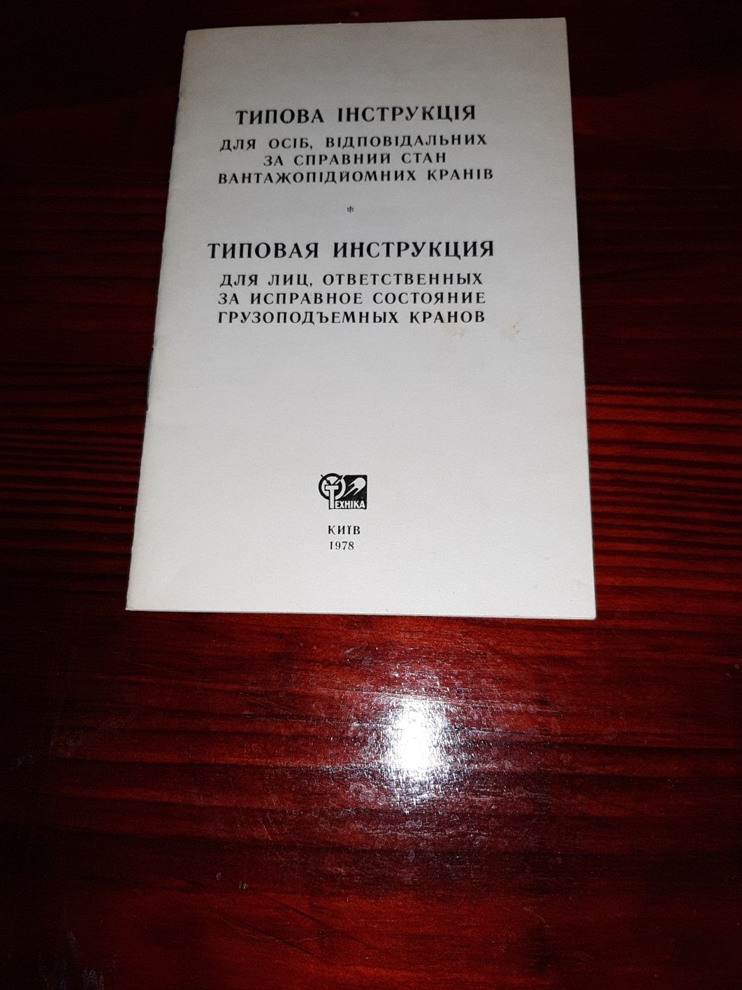 Типовая инструкция для лиц за исправное состояни грузоподъёмных кранов