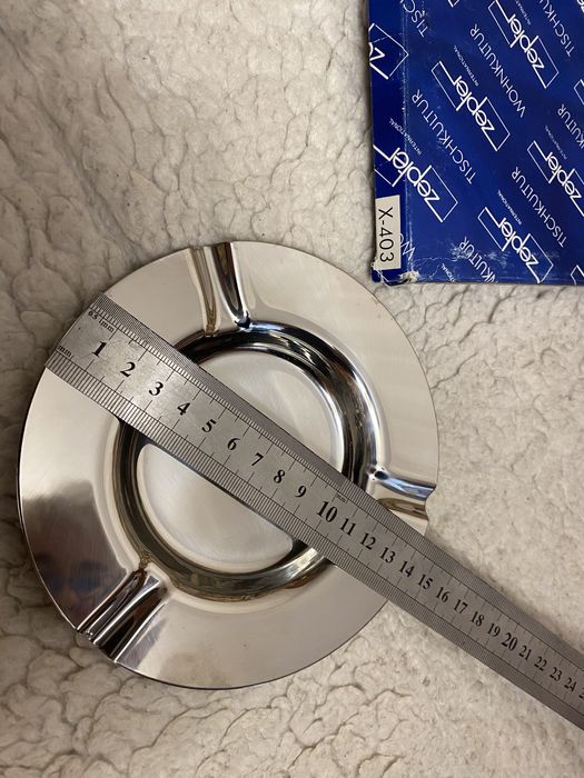 Попільничка Zepter X-403 пепельница неіржавна сталь нержавейка