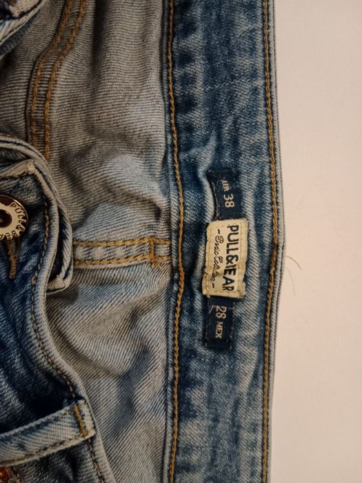 Pull & Bear M 38 niebieskie jeansy spodnie jeansowe