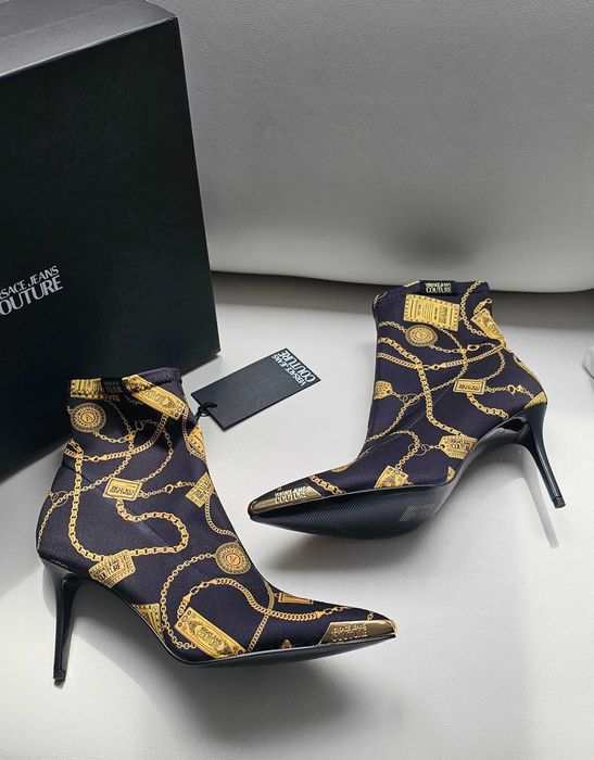 VERSACE orginalne botki roz 41