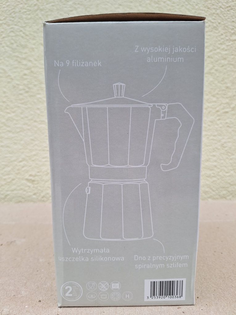 KAWIARKA espresso CURVER zaparzacz do kawy 370ML - 9 filiżanek