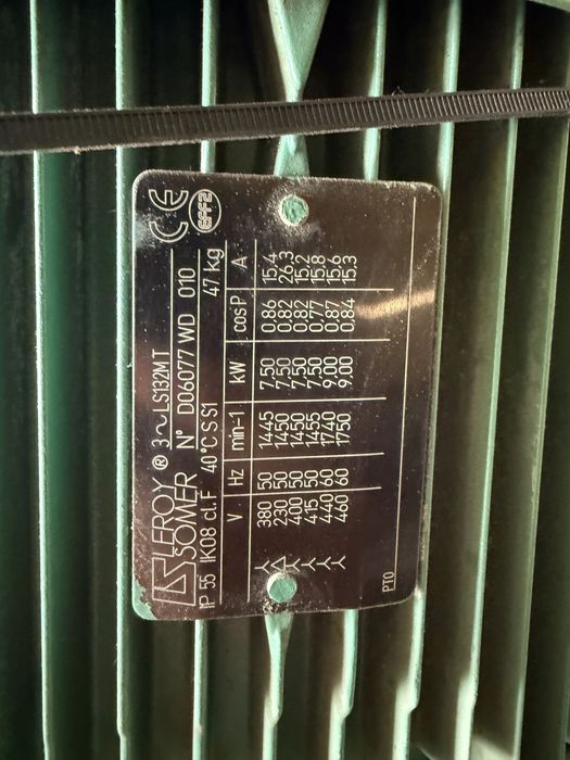 Silnik elektryczny LEROY SOMER 7,5kW