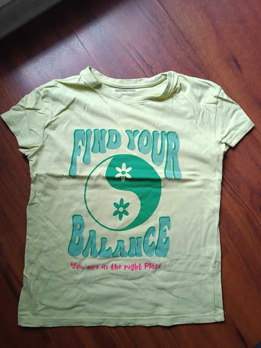 Żółty/zielony t-shirt Destination 146/152