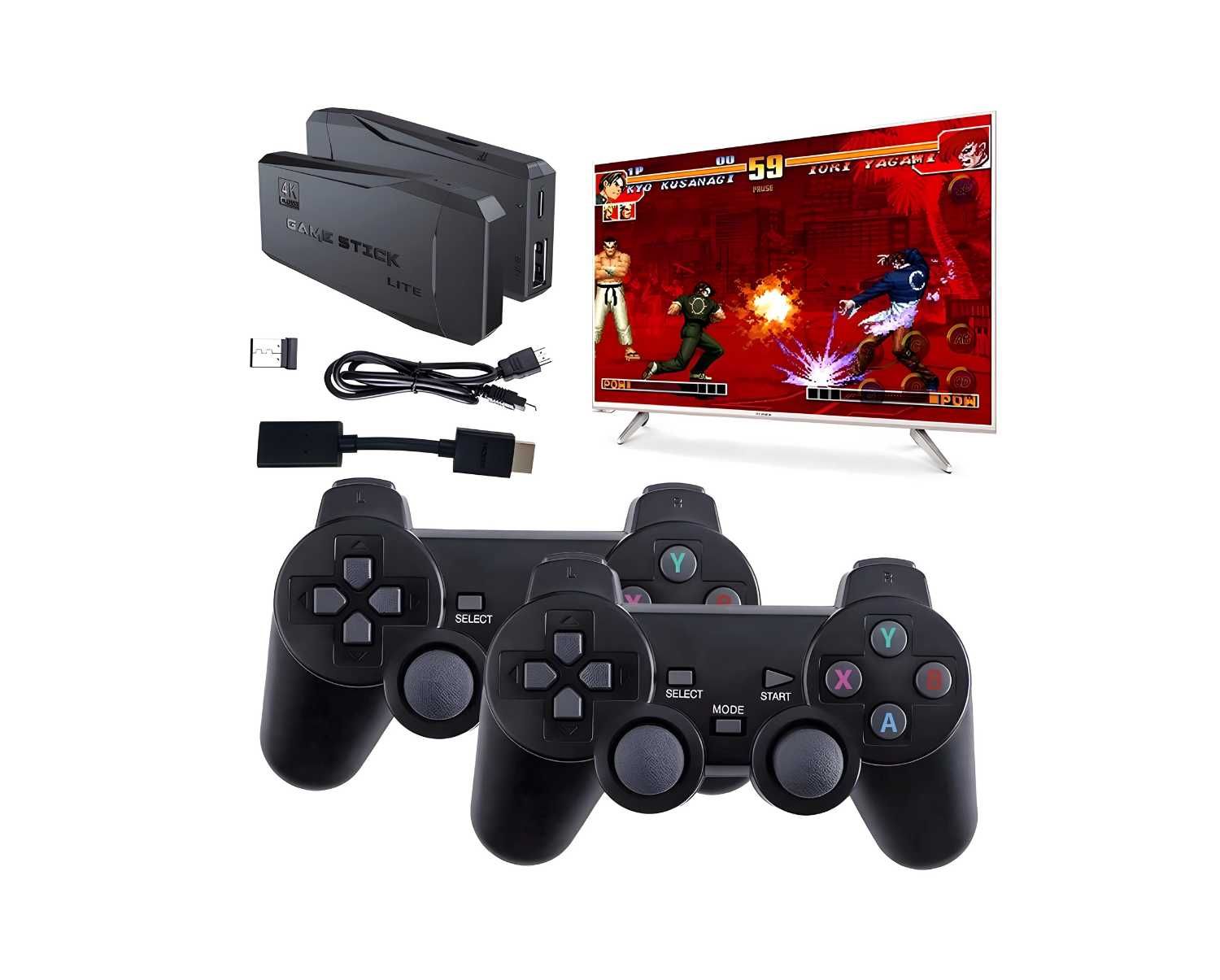 MEGA Konsola RETRO Gra telewizyjna HDMI 2 pady ponad 20000 gier HIT