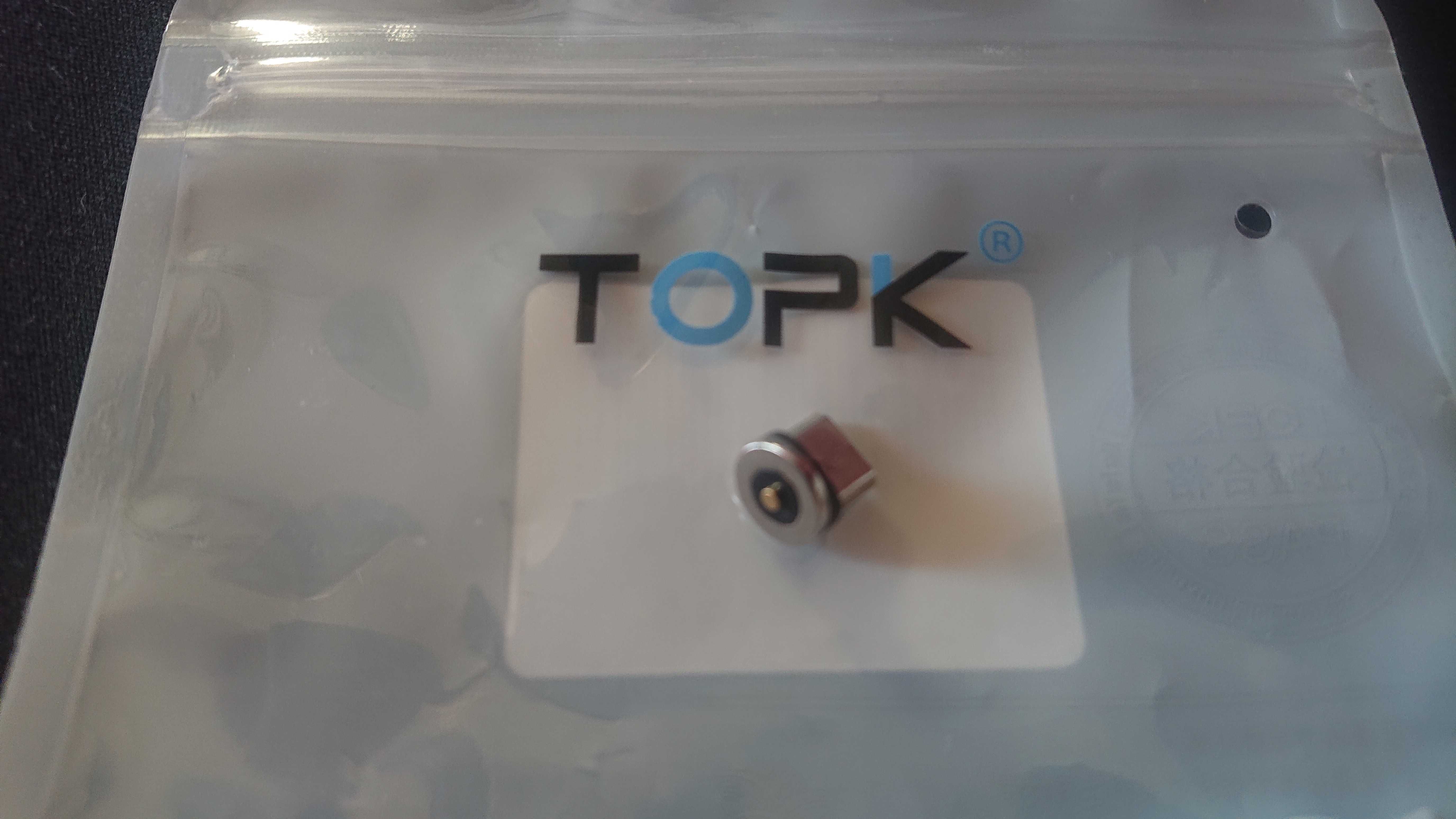 кабель для зарядки TOPK магнитная зарядка насадка Micro Usb,Type-C