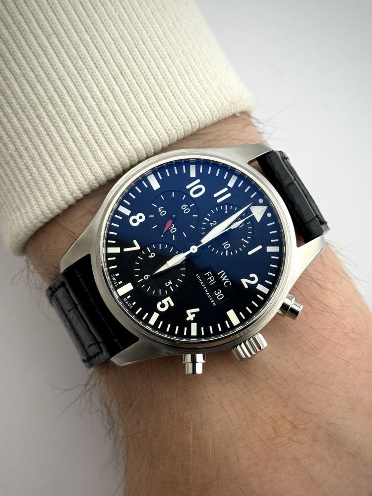 FVAT 23% FULLSET IWC Pilot’s Watch Chronograph ref IW377709
