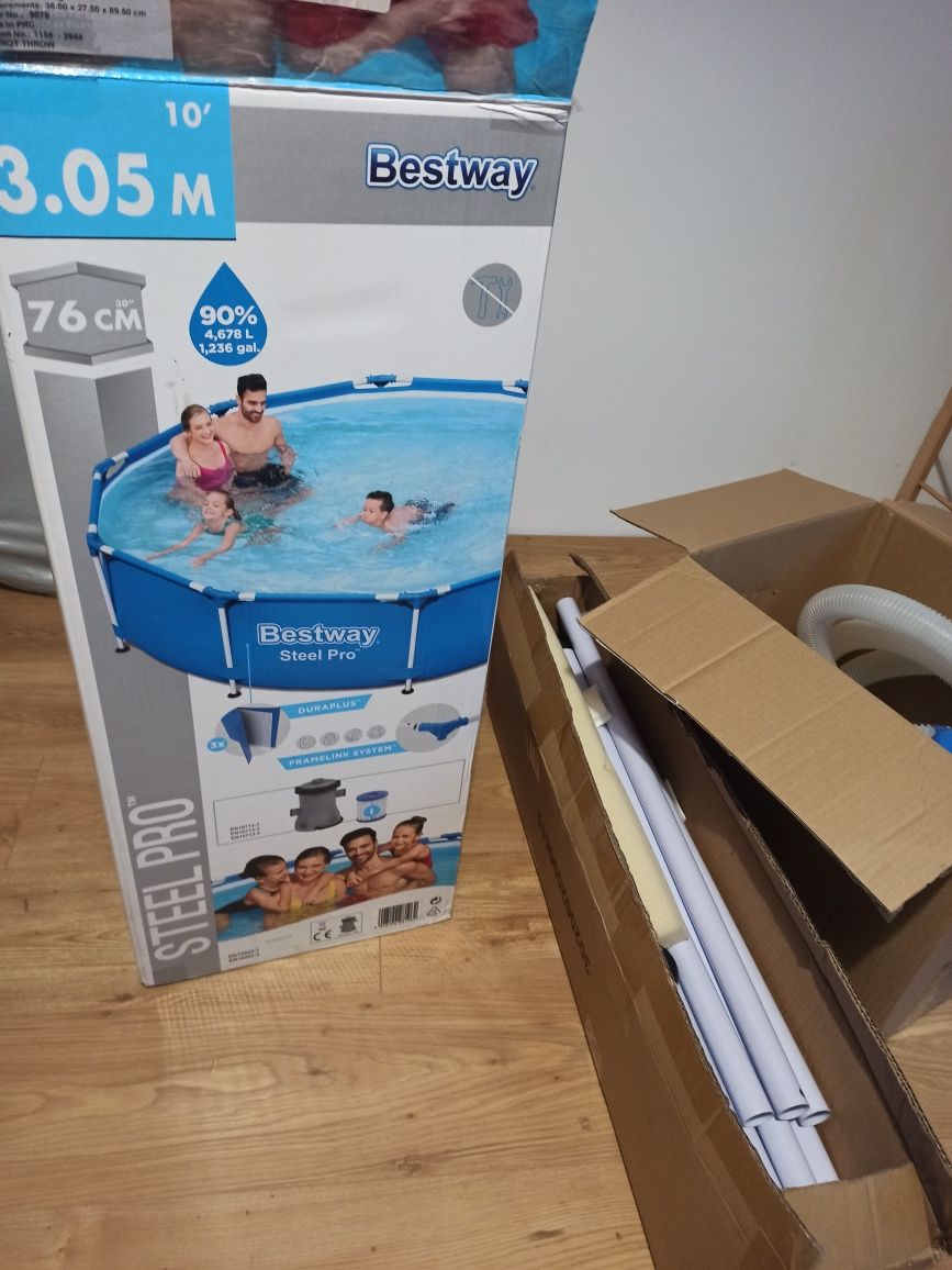 Basen stelażowy bestway 305x76