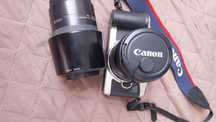 Aparat Canon retro EOS 500 plus obiektyw TAMRON