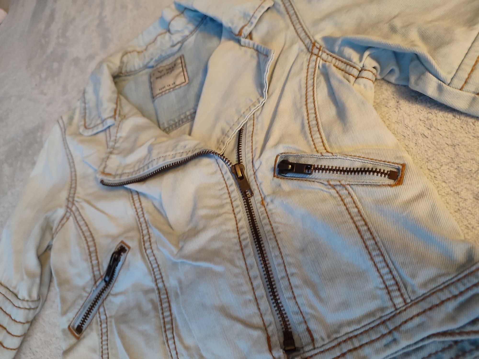 Next kurtka jeansowa 128cm ramoneska