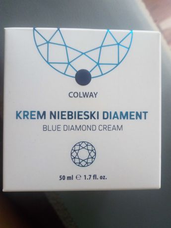 Krem niebieski diament Colway+kamień szlachetny