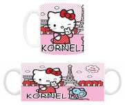 Kubek z nadrukiem Hello Kitty +imię, różne wzory