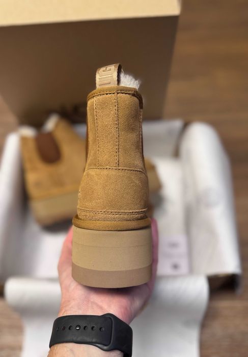 Угги/Угг/Уггі/Уги/Угі/UGG Australia Platform Chelsea Boot Chestnut