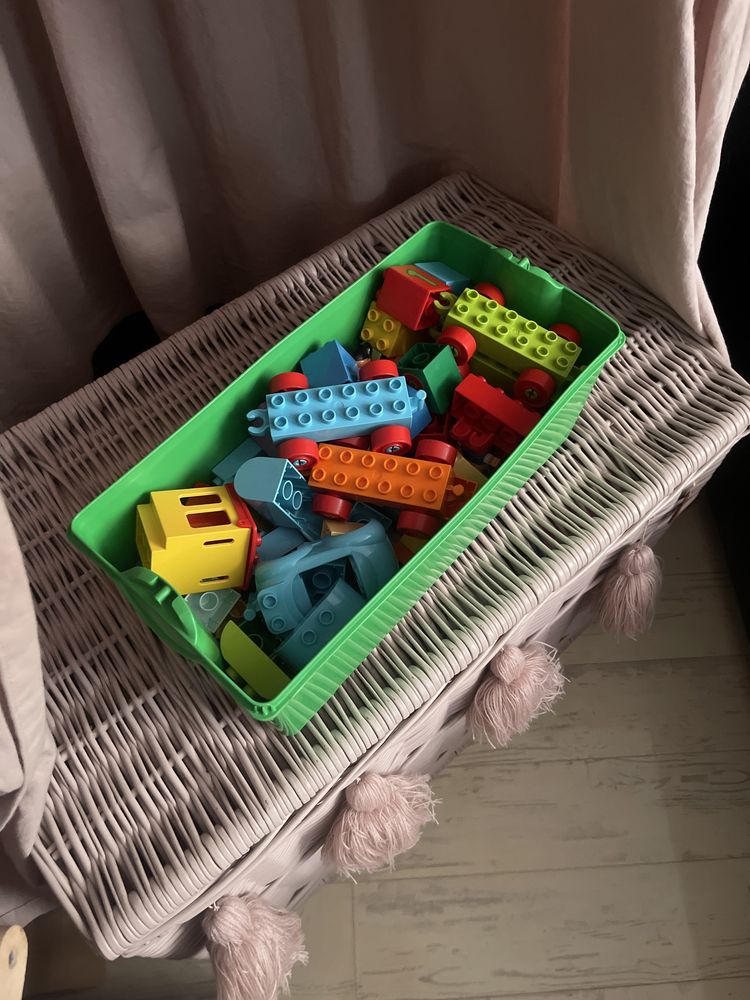 2 zestawy klocków pudełko lego duplo