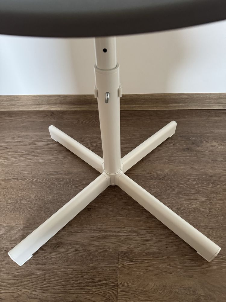 Nowe kresło regulowana wysokość stołek Ikea Molte szare