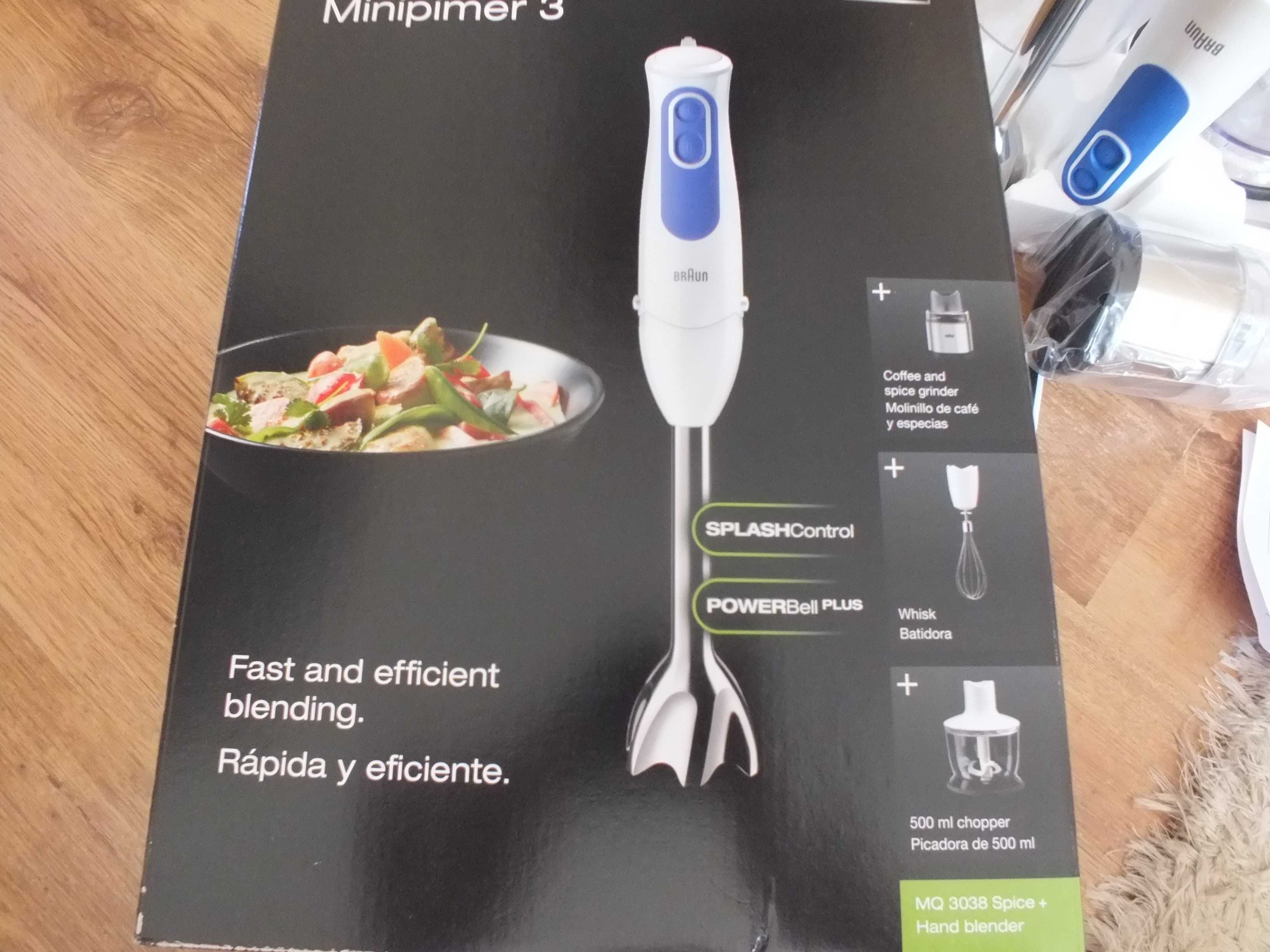 blender BRAUN Multi Quick MQ3038 Spice+ 4-elementy 700W NOWY gwarancja