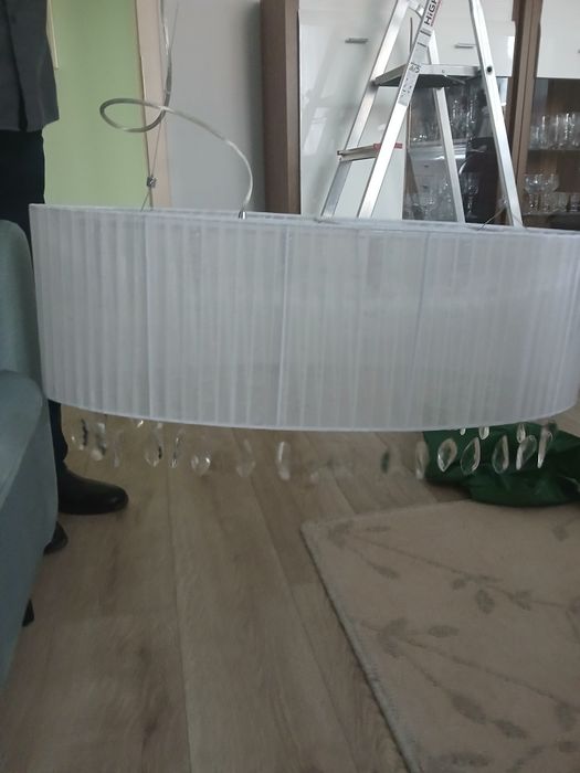 Lampa sufitowa z krysztalkami